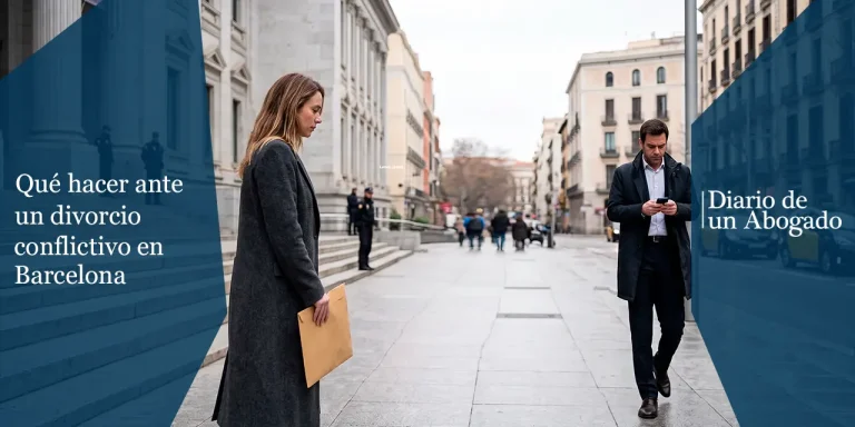 Divorcio conflictivo en Barcelona