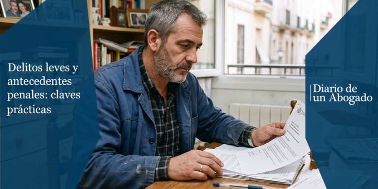 Delitos leves y antecedentes penales